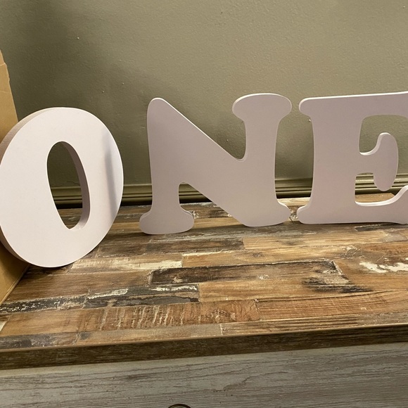 Other One Letter Sign Table For First Birthday Free Standing Word